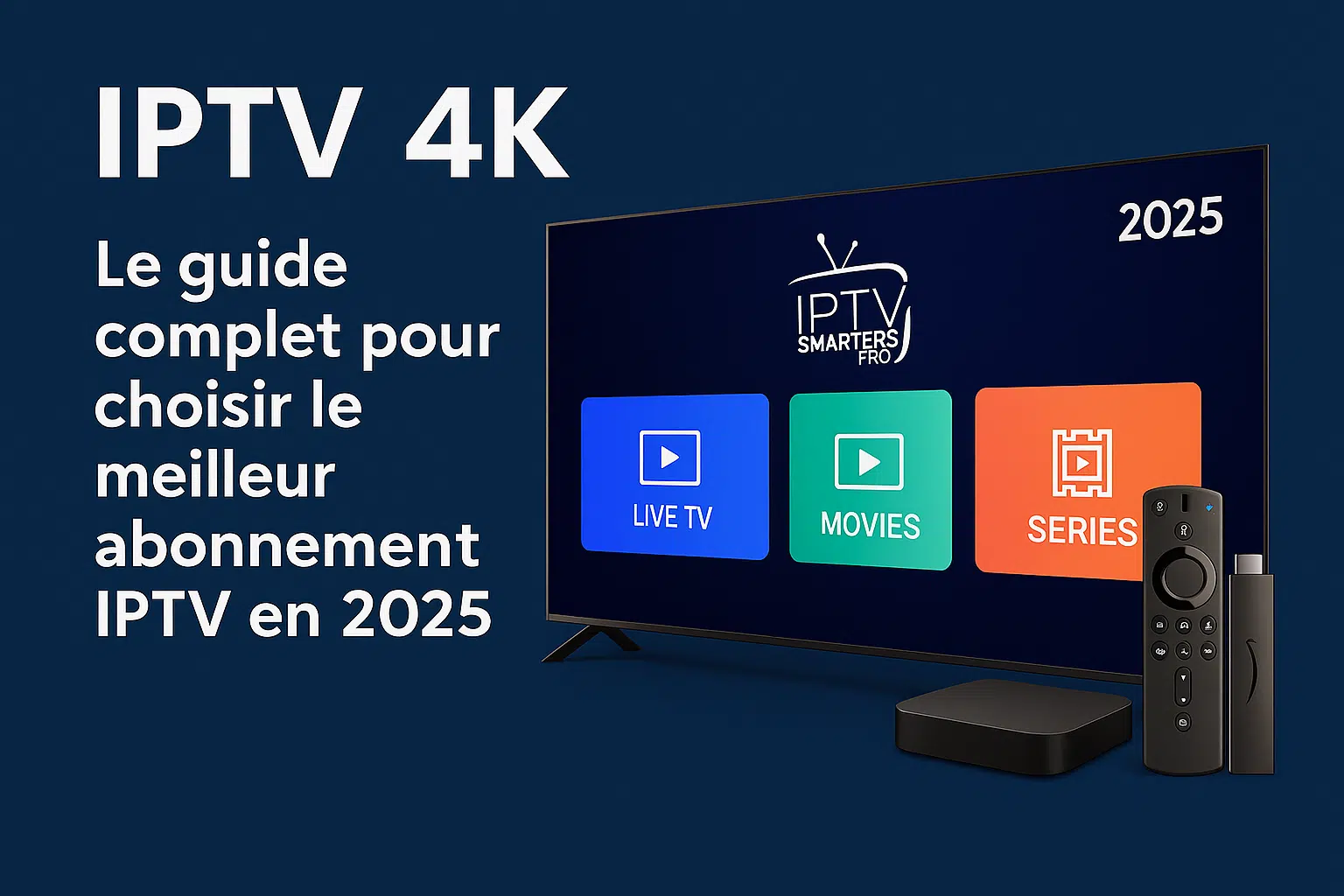 IPTV 4K Abonnement IPTV 2025 Premium et Pas Cher